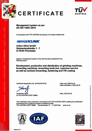 ISO 14001:2018 – Certified Environmental Management System
