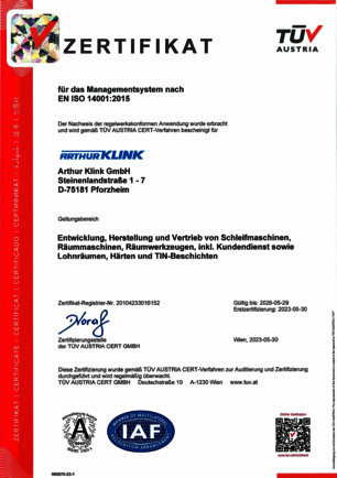 Umweltmanagement nach ISO14001:2018